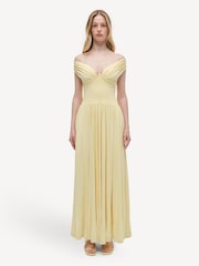 Simkhai Buttercream Amarantha Off Shoulder Dress - Image 1 of 5
