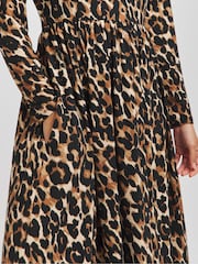 Simply Be Brown Supersoft Pocket Midi Dress - Image 3 of 4