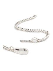 AllSaints Silver Tone Mens Signature Dog Tag Pendant Necklace - Image 3 of 5