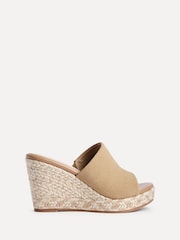 Linzi Natural Murano Espadrille Mule Wedges - Image 2 of 5