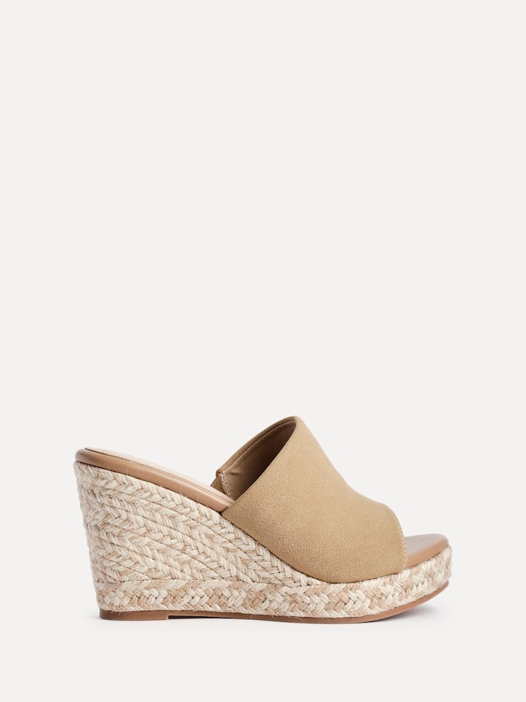 Linzi Natural Murano Espadrille Mule Wedges - Image 2 of 5
