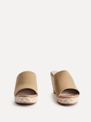 Linzi Natural Murano Espadrille Mule Wedges - Image 3 of 5