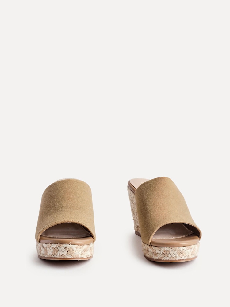 Linzi Natural Murano Espadrille Mule Wedges - Image 3 of 5