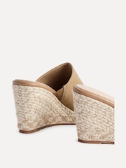 Linzi Natural Murano Espadrille Mule Wedges - Image 4 of 5