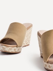 Linzi Natural Murano Espadrille Mule Wedges - Image 5 of 5