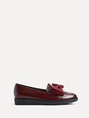 Linzi Red Cathy Platform Loafers with Large Bow - Image 2 of 5