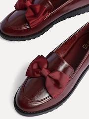Linzi Red Cathy Platform Loafers with Large Bow - Image 5 of 5