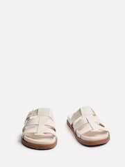Linzi Pink Restore Gladiator Slip On Sandals With Buckle Detail - Image 3 of 5