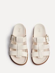 Linzi Pink Restore Gladiator Slip On Sandals With Buckle Detail - Image 4 of 5