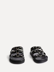 Linzi Black Marcia Studded Gladiator Slip On Sandals - Image 4 of 5