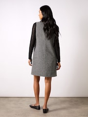 Ro&Zo Grey Mono Boucle Mini Dress - Image 2 of 4
