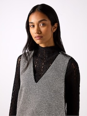 Ro&Zo Grey Mono Boucle Mini Dress - Image 4 of 4