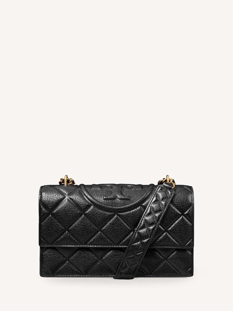 Tory Burch Black Fleming Small Convertible Shoulder Bag - Image 1 of 6