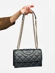 Tory Burch Black Fleming Small Convertible Shoulder Bag - Image 4 of 6