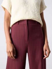 Ro&Zo Red Pinstripe Wide Leg Trousers - Image 4 of 5