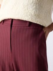 Ro&Zo Red Pinstripe Wide Leg Trousers - Image 5 of 5