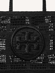 Tory Burch Black Large Ella Hand Crocheted Tote Bag - Image 6 of 6