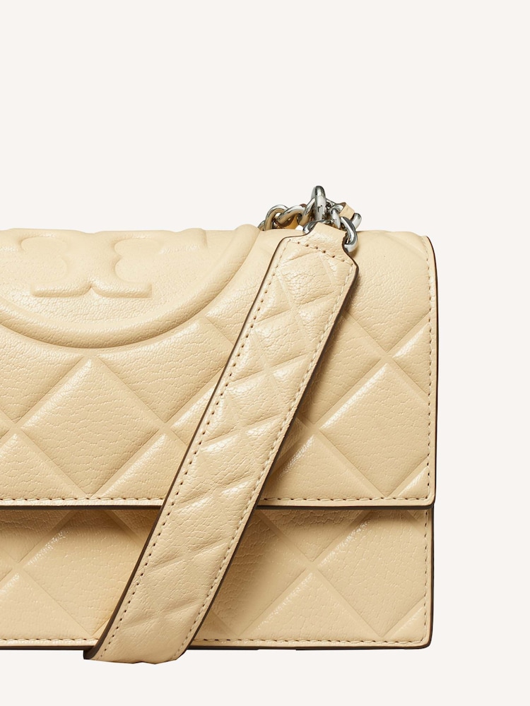 Tory Burch White Fleming Small Convertible Shoulder Bag - Image 4 of 4
