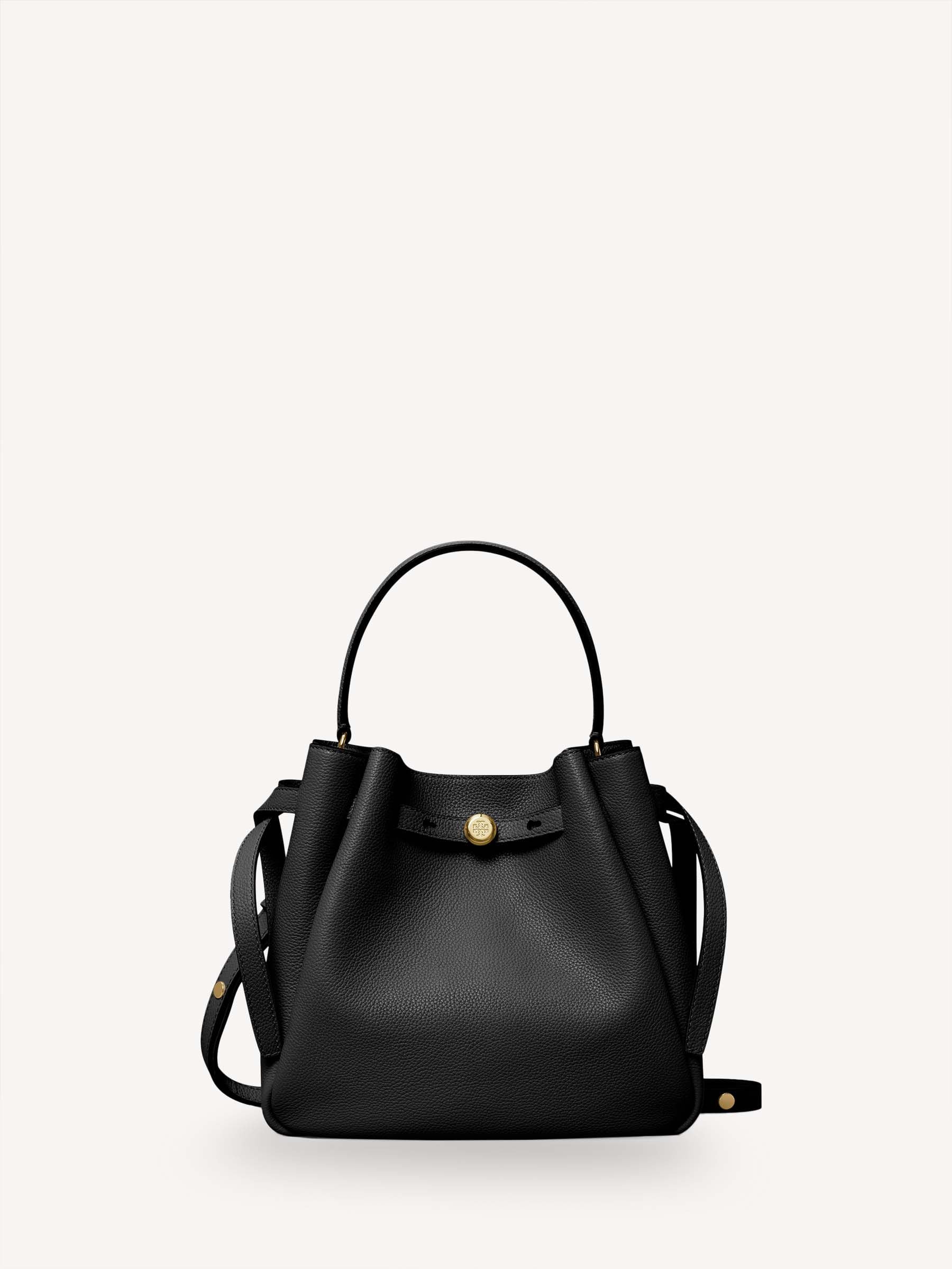 Buy Tory Burch Black Romy Pebbled Bucket Bag from Next Finland