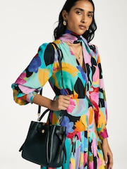 Tory Burch Black Romy Pebbled Bucket Bag - Image 2 of 6