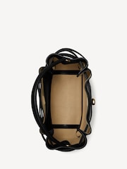 Tory Burch Black Romy Pebbled Bucket Bag - Image 5 of 6