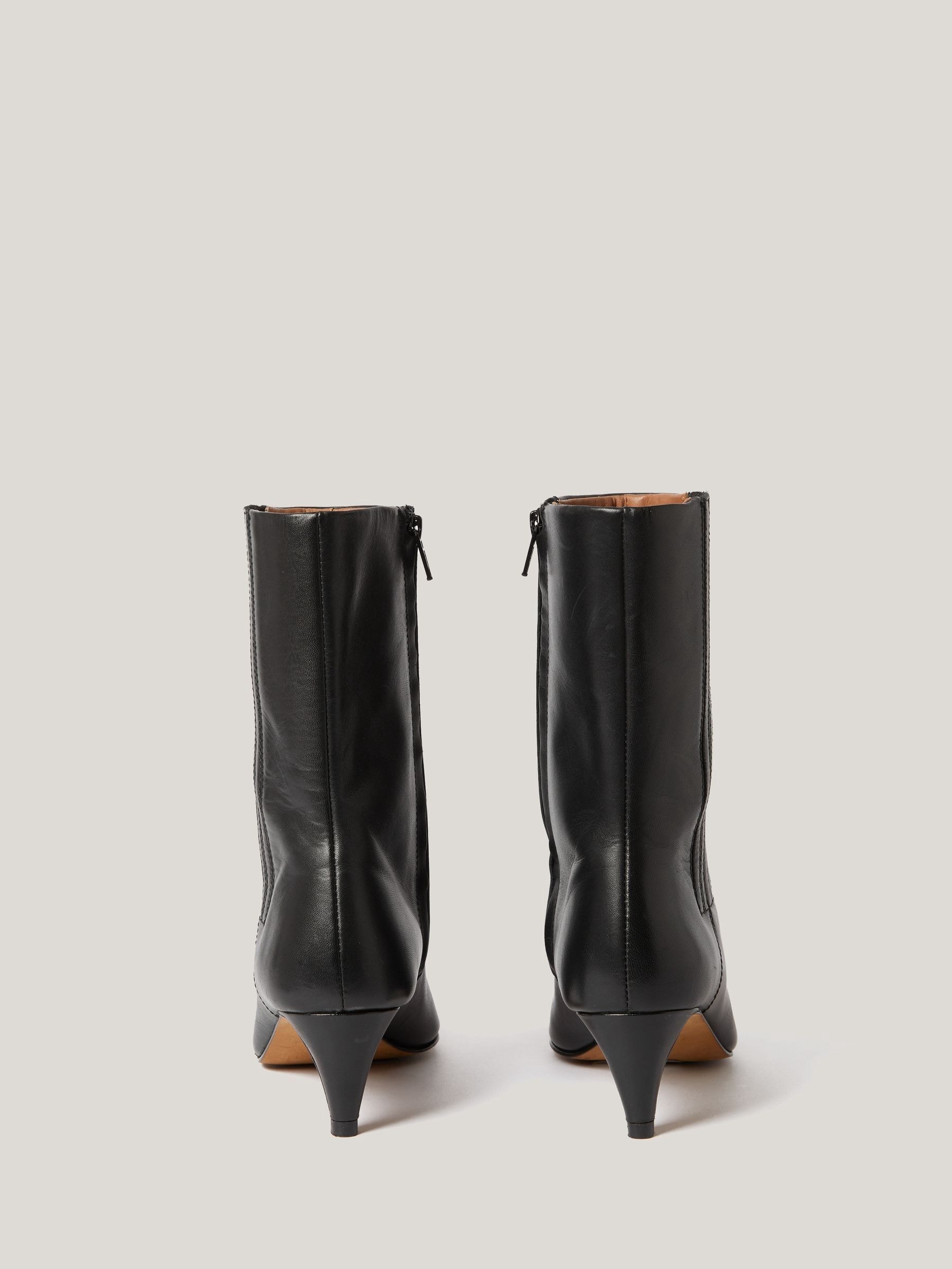Buy Jigsaw Black Leather Valerie Ankle Boots from Next USA