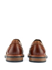 Skopes Brown Cognac Chunky Brogue Shoes - Image 3 of 4