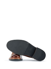 Skopes Brown Cognac Chunky Brogue Shoes - Image 4 of 4