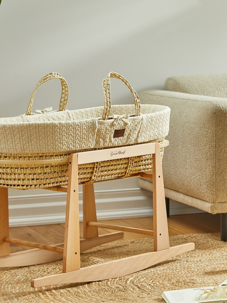 The Little Green Sheep Natural Moses Basket Rocking Stand - Image 1 of 2