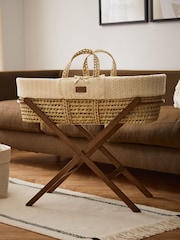 The Little Green Sheep Walnut Moses Basket Folding Stand - Image 1 of 2