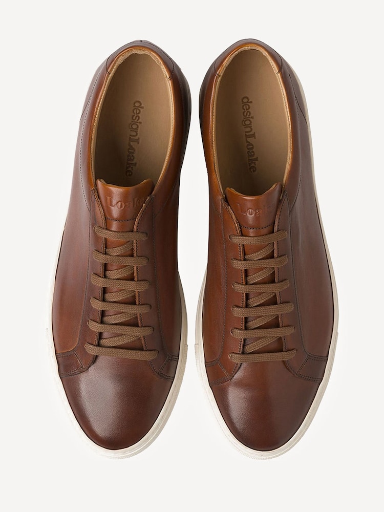 Loake Chestnut Handpainted Cup Sole Brown Sneakers - Slika 3 iz 3