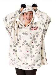 Vanilla Underground Cream Womens Disney Mickey Mouse Blanket Hoodie - Image 1 of 6