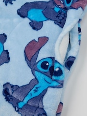 Vanilla Underground Blue Womens Disney Stitch Zip Blanket Hoodie - Image 6 of 7