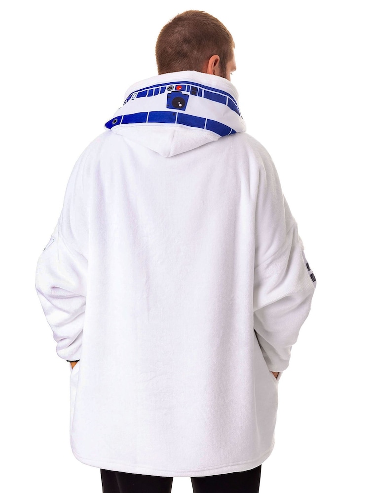 Vanilla Underground White Mens Star Wars Blanket Hoodie - Image 2 of 7