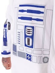 Vanilla Underground White Mens Star Wars Blanket Hoodie - Image 4 of 7