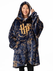 Vanilla Underground Blue Womens Harry Potter Blanket Hoodie - Image 1 of 6