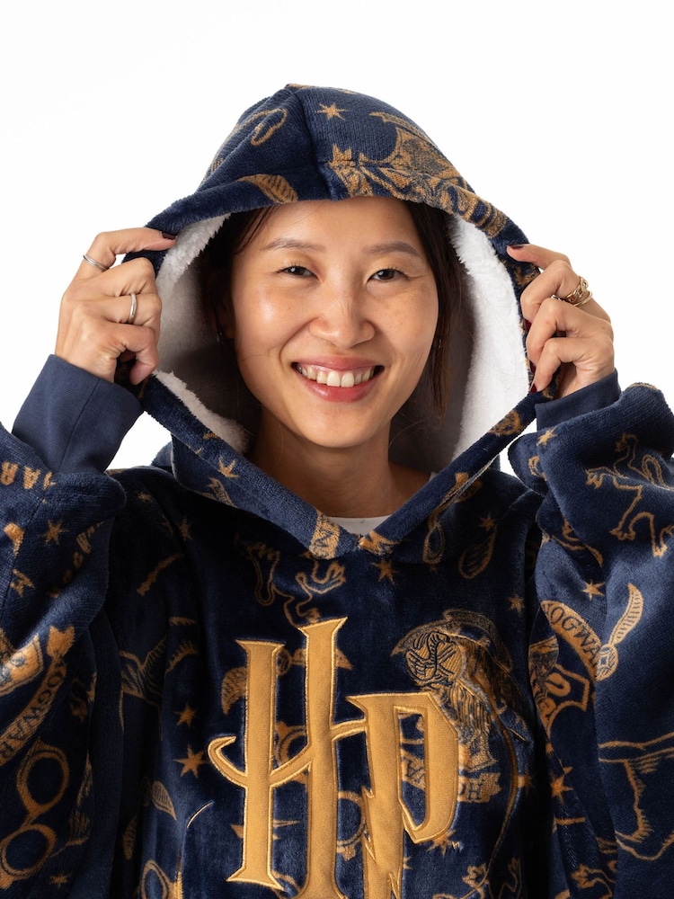 Bleu - Vanilla Underground Womens Harry Potter Couverture Sweat-shirt à capuche - Image 3 of 6
