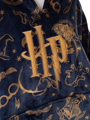 Vanilla Underground Blue Womens Harry Potter Blanket Hoodie - Image 4 of 6