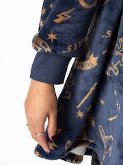 Vanilla Underground Blue Womens Harry Potter Blanket Hoodie - Image 5 of 6