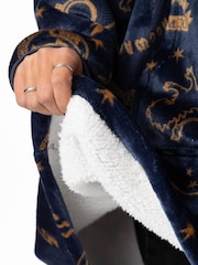 Vanilla Underground Blue Womens Harry Potter Blanket Hoodie - Image 6 of 6