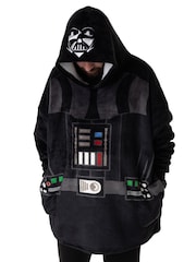 Vanilla Underground Black Mens Star Wars Blanket Hoodie - Image 1 of 6