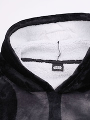 Vanilla Underground Black Mens Star Wars Blanket Hoodie - Image 4 of 6