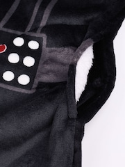 Vanilla Underground Black Mens Star Wars Blanket Hoodie - Image 5 of 6