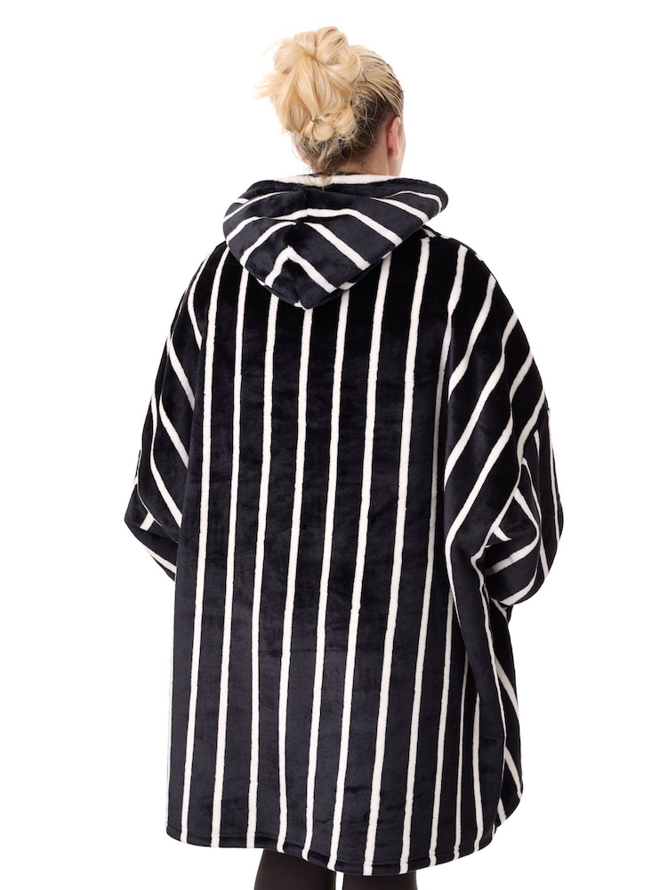 Vanilla Underground Black Unisex Disney Nightmare Before Christmas Adults Blanket Hoodie - Image 2 of 6