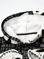 Vanilla Underground Black Unisex Disney Nightmare Before Christmas Adults Zip Blanket Hoodie - Image 4 of 6