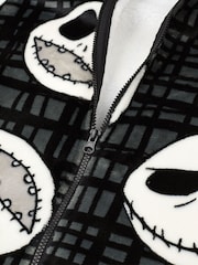 Vanilla Underground Black Unisex Disney Nightmare Before Christmas Adults Zip Blanket Hoodie - Image 6 of 6