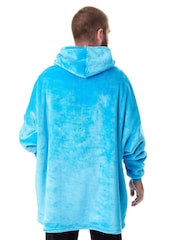 Vanilla Underground Blue Unisex Sesame Street Cookie Monster Adult Blanket Hoodie - Image 2 of 6