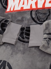 Vanilla Underground Grey Mens Venom Blanket Hoodie - Image 6 of 6