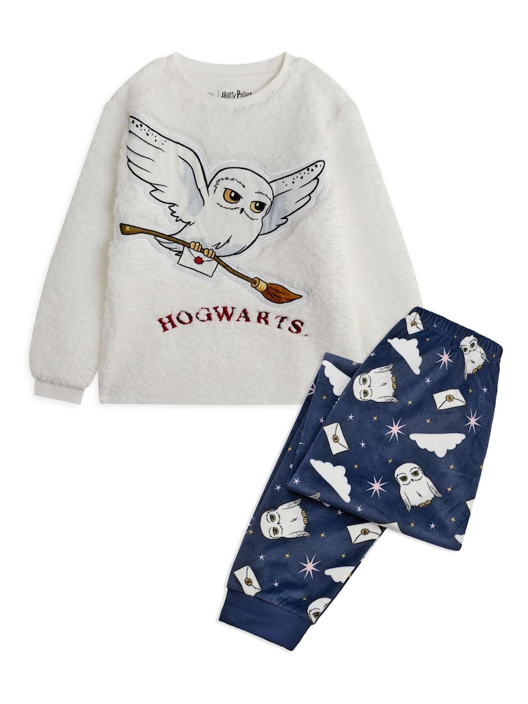 Vanilla Underground Blue Harry Potter Hedwig Long Sleeves Long Leg Pyjamas - Image 1 of 6