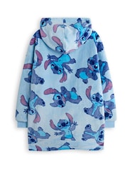 Vanilla Underground Blue Girls Disney Stitch Zip Blanket Hoodie - Image 2 of 6